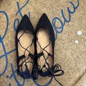 Mercanti Fiorentini Black Leather Flats